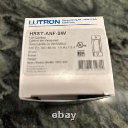 Lutron Homeworks QSX HRST-ANF-SW Satin White Ceiling Fan Speed Control NEW