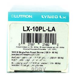 Lutron Lx-10pl-la Lyneo LX 1000w Sp Preset Slide Dimmer, Lt Almond