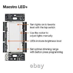 Lutron MACL-153M-WH-6 White Maestro C. L Dimmer Switch 6 Pack for Dimmable L