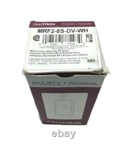 Lutron MRF2-8S-DV-WH Maestro Wireless 8A 120/277V Digital Wall Switch (White)