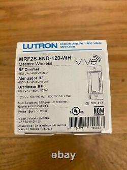 Lutron MRF2S-6ND-120-WH Maestro Wireless Magnetic Low Voltage Dimmer White