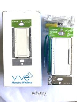 Lutron MRF2S-6ND-120-WH Vive Maestro Wireless RF Dimmer White NEW Price Each