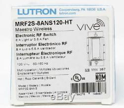 Lutron MRF2S-8ANS120-HT Single Pole Preset Light Switch Hot