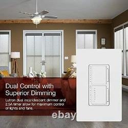 Lutron Maestro 300-Watt Single-Pole Digital Dimmer and Timer Switch for Incan