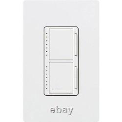 Lutron Maestro Dual Digital Dimmer Switch with Wallplate for Incandescent Bulbs