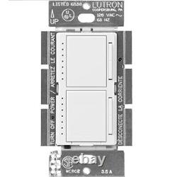 Lutron Maestro Dual Digital Dimmer Switch with Wallplate for Incandescent Bulbs