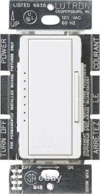 Lutron Maestro Electronic Low Voltage Digital Fade Dimmer Switch, 600-Watt, Snow