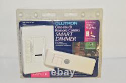 Lutron Maestro IR MIR-600THW-WH One Touch Remote Control Smart Dimmer Light Swit