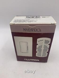 Lutron Maestro MA-FQ4FM-IV 4.0A Multi Location Multi Fan Control Quiet 7 Speed