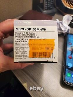 Lutron Maestro MSCL-OP153M-WH (White) CFL/LED Motion Sensor 4 pack bundle
