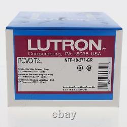 Lutron NFT-10-277-GR Gray Single-Pole Slide Dimmer Fluorescent 277V 1000W Nova T