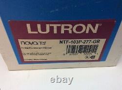Lutron NTF-103P-277-GR LED Dimmer, 3-Way Preset Slide On/Off Switch, 3-Wire Gray