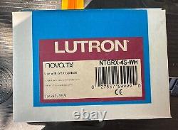 Lutron NTGRX-4S WHITE 4-Scene Raise Lower Wallstation Grafik Eye NEW