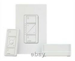 Lutron P-BDG-PKG1W White 3-Way 120V Caseta Wireless Dimmer Kit with Smart Bridge