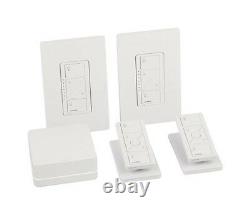 Lutron P-BDG-PKG2W Caseta Wireless Smart Lighting In-Wall Dimmer Kit, HomeKit