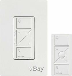 Lutron P-PKG1W-WH-R 120V Smart Lighting Dimmer Switch And Remote Kit