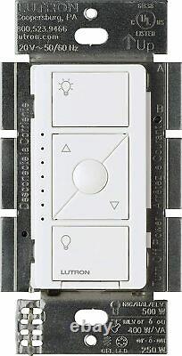 Lutron PD-5NE-WH Caseta Wireless Electronic In-Wall Dimmer 120V White