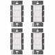 Lutron Pd-6wcl-wh Caseta Wireless Smart Lighting Dimmer Switch (white, 4-pack)