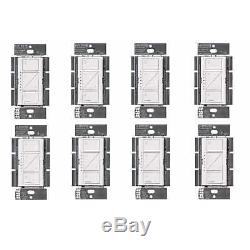 Lutron PD-6WCL-WH Caseta Wireless Smart Lighting Dimmer Switch (White, 8-Pack)