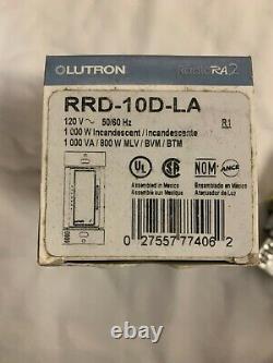 Lutron RRD-10D-LA Radio Ra2 1000W Dimmer Light Almond NEW
