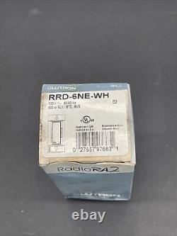 Lutron RRD-6NE-WH RadioRA 2 600W INC/ELV Neutral Wire Dimmer White