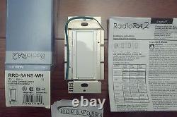 Lutron RRD-8ANS-WH Radio Ra2 RadioRA RA Switch NEW IN BOX