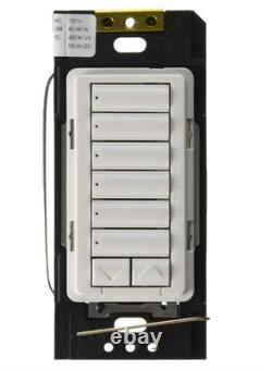 Lutron RRD-HN6BRL-WH CFL /LED Hybrid Keypad, 6-Button RadioRA2 SAVE ENERGY