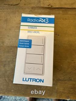 Lutron RRST-HN3RL-WH RadioRA 3 Sunnata 3-Button Hybrid Keypad Dimmer Gloss White