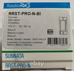 Lutron RRST-PRO-N-BI Sunnata PRO LED RF RA3 Dimmer RRST Biscuit Color NEW