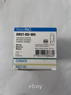 Lutron RRST-RD-WH Companion Dimmer Sunnata Radio Ra 3 White NEW