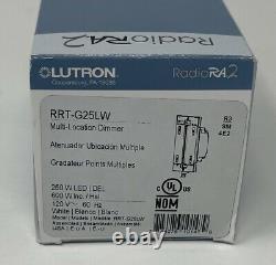 Lutron RRT-G25LW RadioRA2 RF Multi-Phase Dimmer RRT G25LW Brand New (Each)