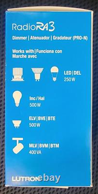 Lutron Radio RA 3 RRST-PRO-N-WH Sunnata Dimmer RA3 Brand NEW RRST-PRO-N-WH