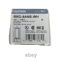 Lutron Radio Ra2 RA RRD-8ANS-WH Snow White Switch (Brand New)