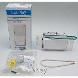 Lutron RadioRA 3 (RRST-PRO-N-WH) Sunnata PRO LED+ RF Touch Dimmer White
