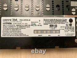 Lutron RadioRA RA-GRX-6 6 Zone Dimmer Lighting Control Unit W Faceplate EUC Used