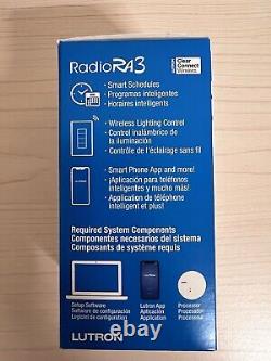 Lutron RadioRa3 2 RRST-PRO-N-WH Sunnata Dimmer Switch Wireless Wi-Fi Home Kit Ap