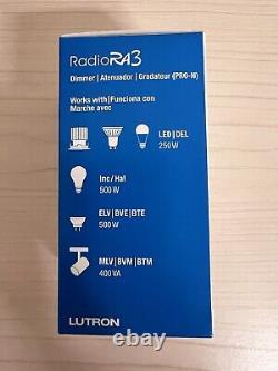 Lutron RadioRa3 2 RRST-PRO-N-WH Sunnata Dimmer Switch Wireless Wi-Fi Home Kit Ap