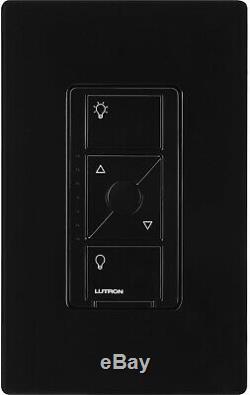 Lutron Smart Lighting Dimmer Switch 3.3 Amp Programmable Tap Control Black