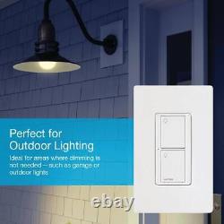 Lutron Smart Lighting Switch Starter Kit Neutral Wire Required White (2 Count)