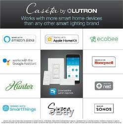 Lutron Smart Wireless Lighting Dimmer Switch Kit Programmable Remote Control