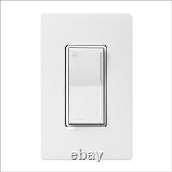 Lutron Sunnata Touch Fan Control 4-Speed ST-FSQ-N-WH White