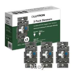 Lutron Toggler LED+ Dimmer Switch Lot of 11 (3 Packs of 3 + 2 Boxed Units) NEW