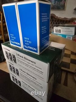 Lutron Toggler LED+ Dimmer Switch Lot of 11 (3 Packs of 3 + 2 Boxed Units) NEW