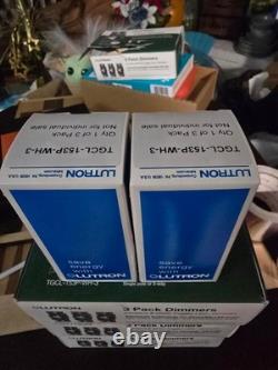 Lutron Toggler LED+ Dimmer Switch Lot of 11 (3 Packs of 3 + 2 Boxed Units) NEW