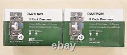 Lutron Toggler LED+ Dimmer Switch White (TGCL-153P-WH-3) 6-Pack Factory Sealed