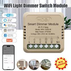 MOES WiFi Mini Smart Wall Light Dimmer Switch Module 3Way for Alexa Google Timer