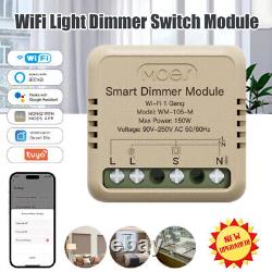 MOES WiFi Mini Smart Wall Light Dimmer Switch Module 3Way for Alexa Google Timer