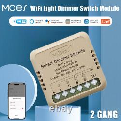 MOES WiFi Mini Smart Wall Light Dimmer Switch Module 3Way for Alexa Google Timer