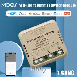 MOES WiFi Mini Smart Wall Light Dimmer Switch Module 3Way for Alexa Google Timer