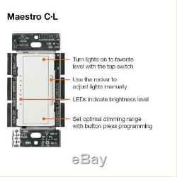 Maestro Dimmer Switch Fits Dimmable LED Halogen Incandescent Light Bulbs 6-Pack
